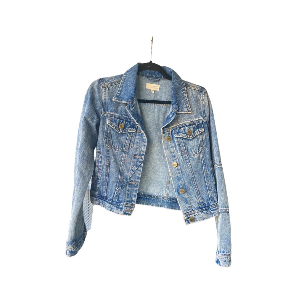 Caution To The Wind Light Blue Denim Jacket - Size M